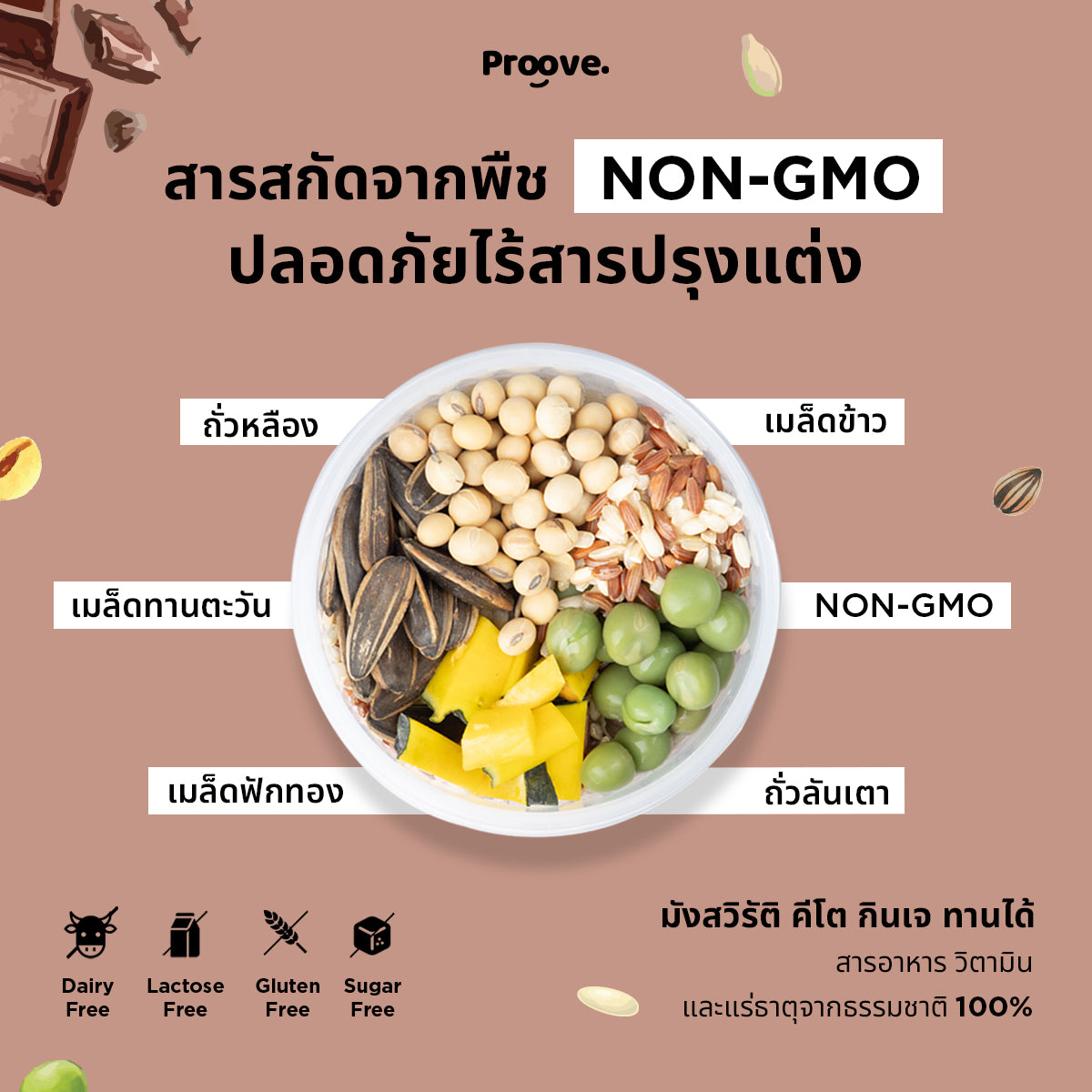 โปรตีนพืช Proove รส Dark Choco สูตร Classic