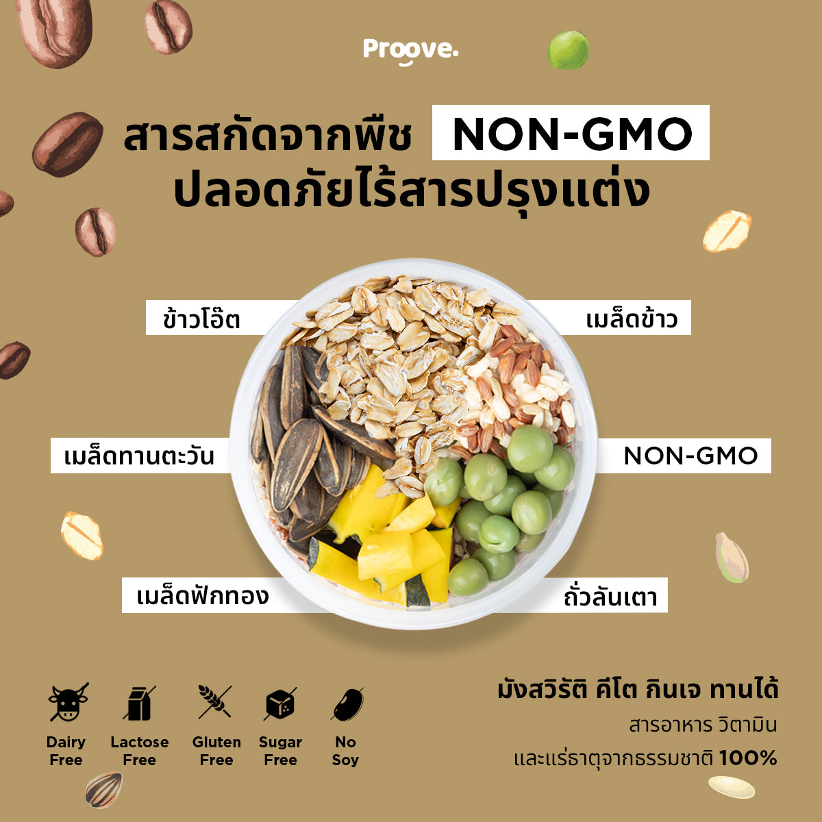 Proove โปรตีนพืช ช่วยเผาผลาญ อร่อย ดื่มง่าย รสกาแฟ โปรตีนสูง ไม่มีน้ำตาล แคลต่ำ