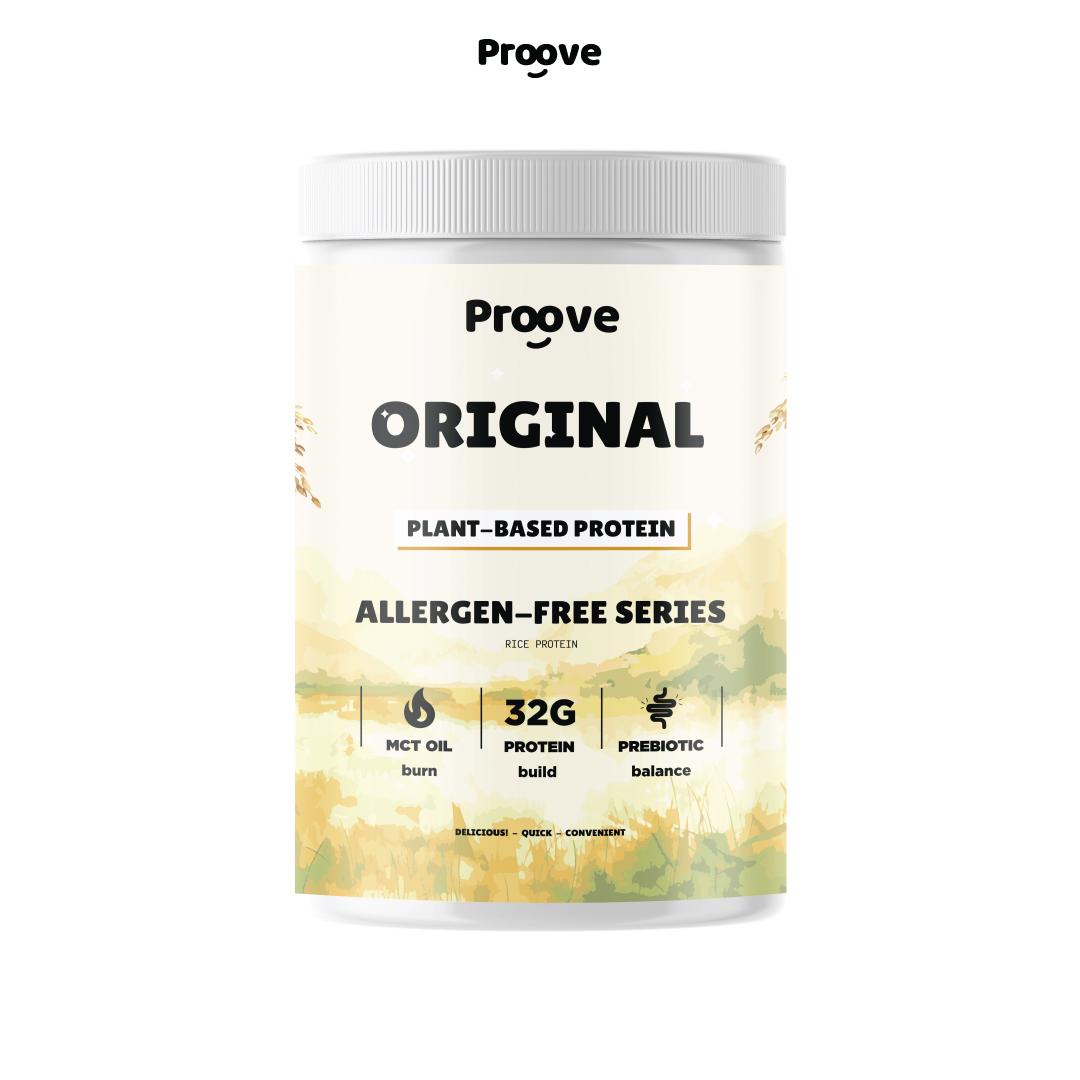Proove โปรตีนพืช(สูตรไม่มีถั่ว) รสออริจินอล Original ไม่มีน้ำตาล โซเดียมต่ำ