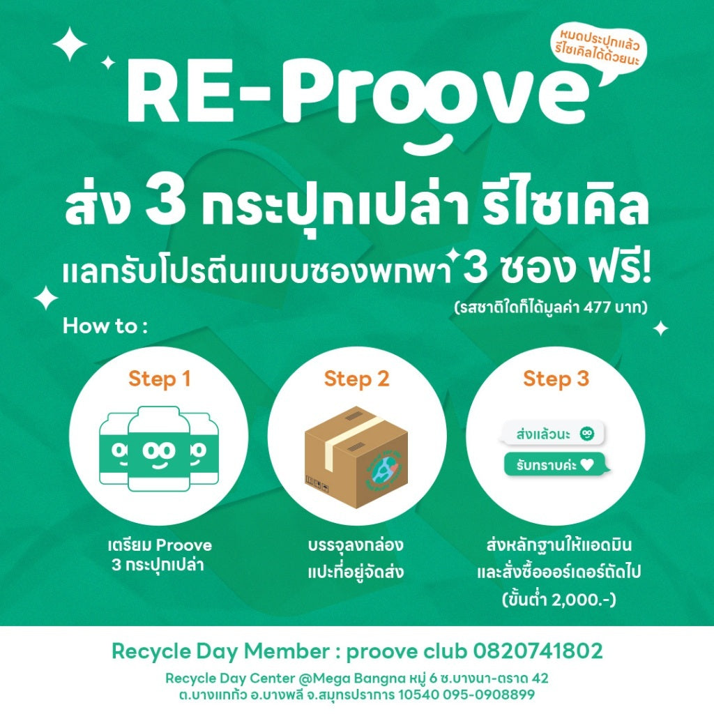 (Setขายดี! ซื้อครั้งเดียว คุ้มทั้งเดือน!) Proove โปรตีนพืช Set Choco Lover ชุดช็อกโกแลตสายสุขภาพ รวม 3 รส