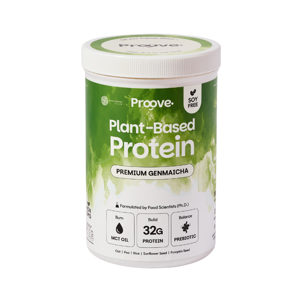 1 แถม 1⚡️Proove x MATCHAZUKI โปรตีนพืชรสเก็นไมฉะ ชาเขียวกลิ่นหอมข้าวคั่ว หอม อร่อย ดื่มง่าย ไม่มีถั่วเหลือง