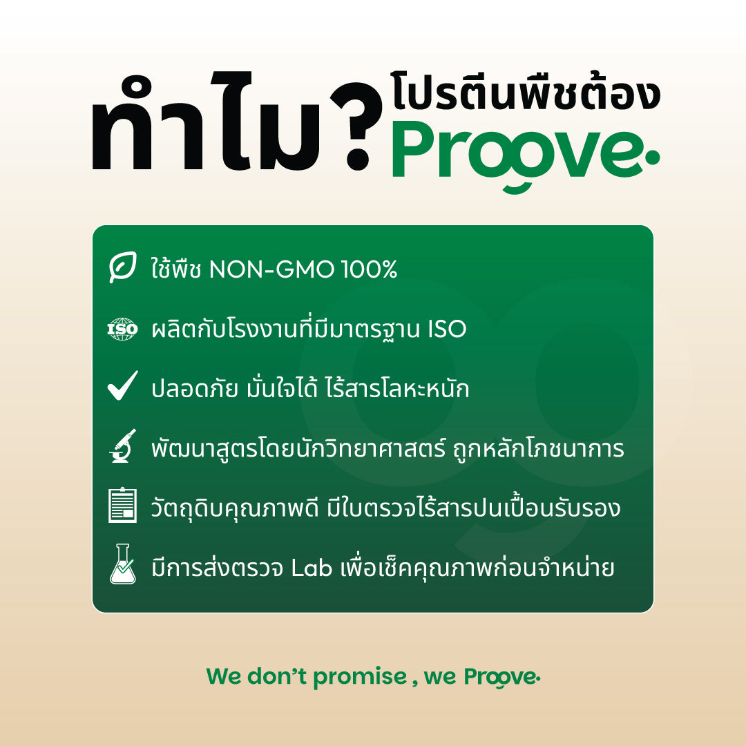 Proove โปรตีนพืช ช่วยเผาผลาญ อร่อย ดื่มง่าย รส ออริจินอล โอ๊ต โปรตีนสูง ไม่มีน้ำตาล แคลต่ำ