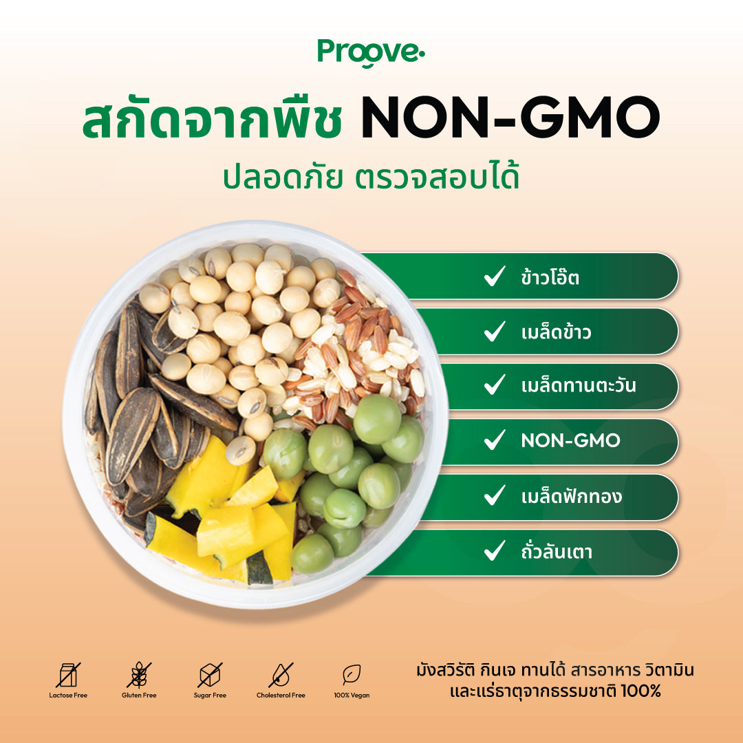 Proove โปรตีนพืช ช่วยเผาผลาญ อร่อย ดื่มง่าย รสดาร์กช็อกโก โปรตีนสูง ไม่มีน้ำตาล แคลต่ำ