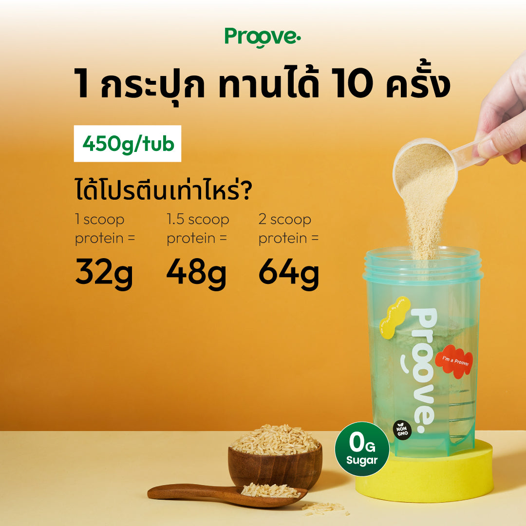 Proove โปรตีนพืช(สูตรไม่มีถั่ว) รสออริจินอล Original
