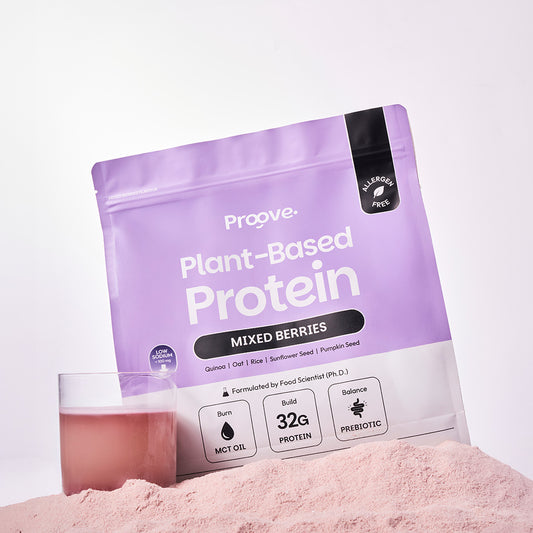 Proove โปรตีนพืช ขนาดสุดคุ้ม! 30 servings ช่วยเผาผลาญ อร่อย ดื่มง่าย ให้โปรตีน 32g ไม่มีน้ำตาล แคลต่ำ