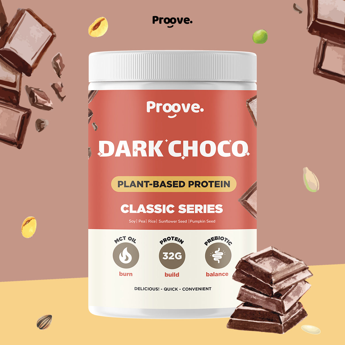 Proove โปรตีนพืช รสดาร์กช็อกโก อร่อย ดื่มง่าย ไม่สากคอ – Proove.club