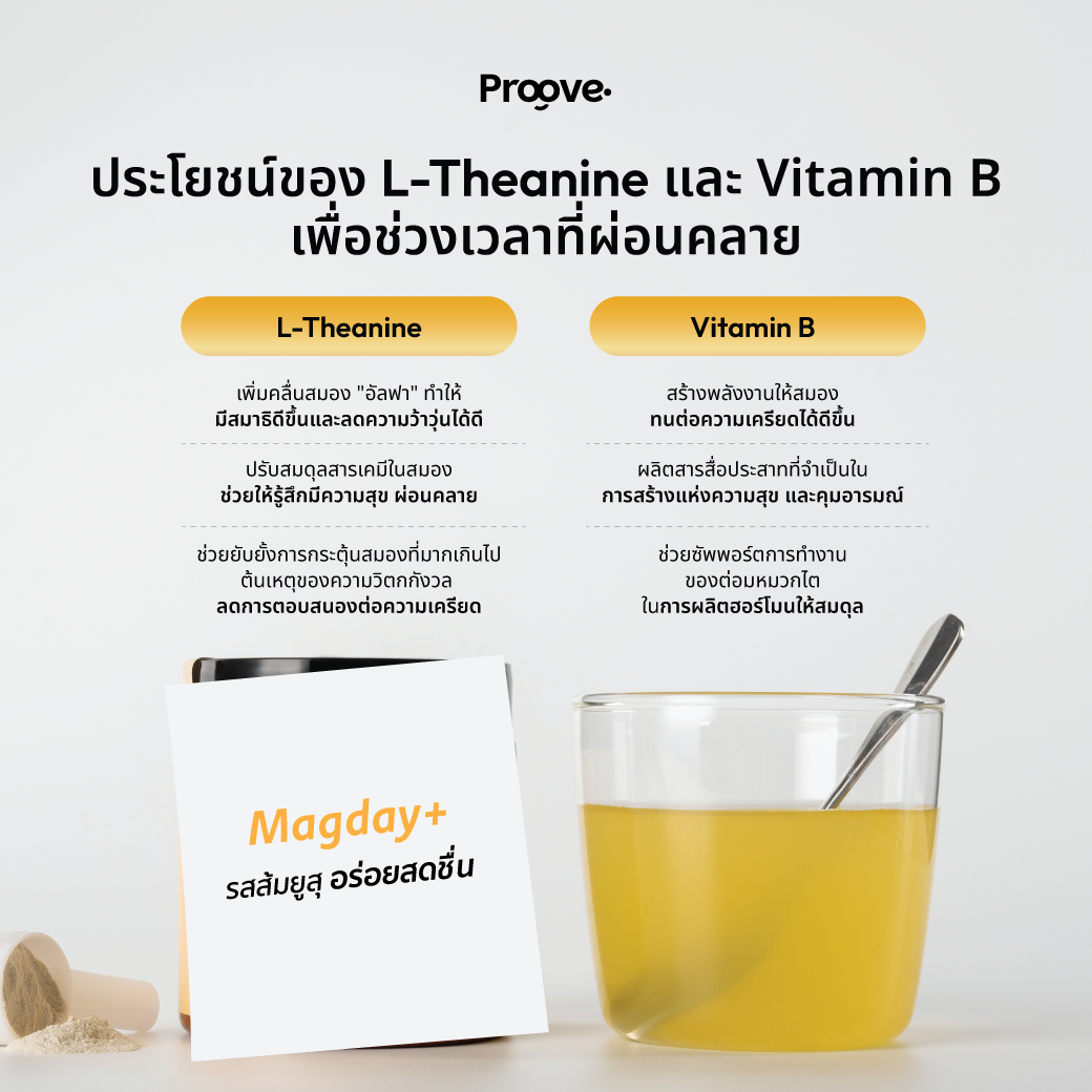[ฟรีแก้วน้ำ] Proove MagDay+ : แมกเดย์พลัส แมกนีเซียม เพื่อการ BalanceEnergy โฟกัสดี ไม่มีอ่อม