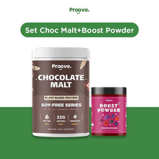 Proove Set สินค้าขายดี Chocolate Malt คู่ Boost Powder
