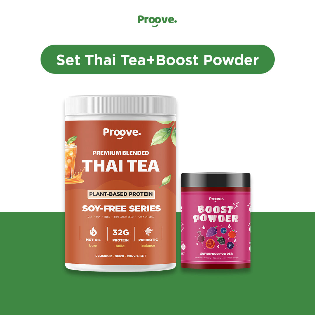 Proove Set สินค้าขายดี Thai Tea คู่ Boost Powder