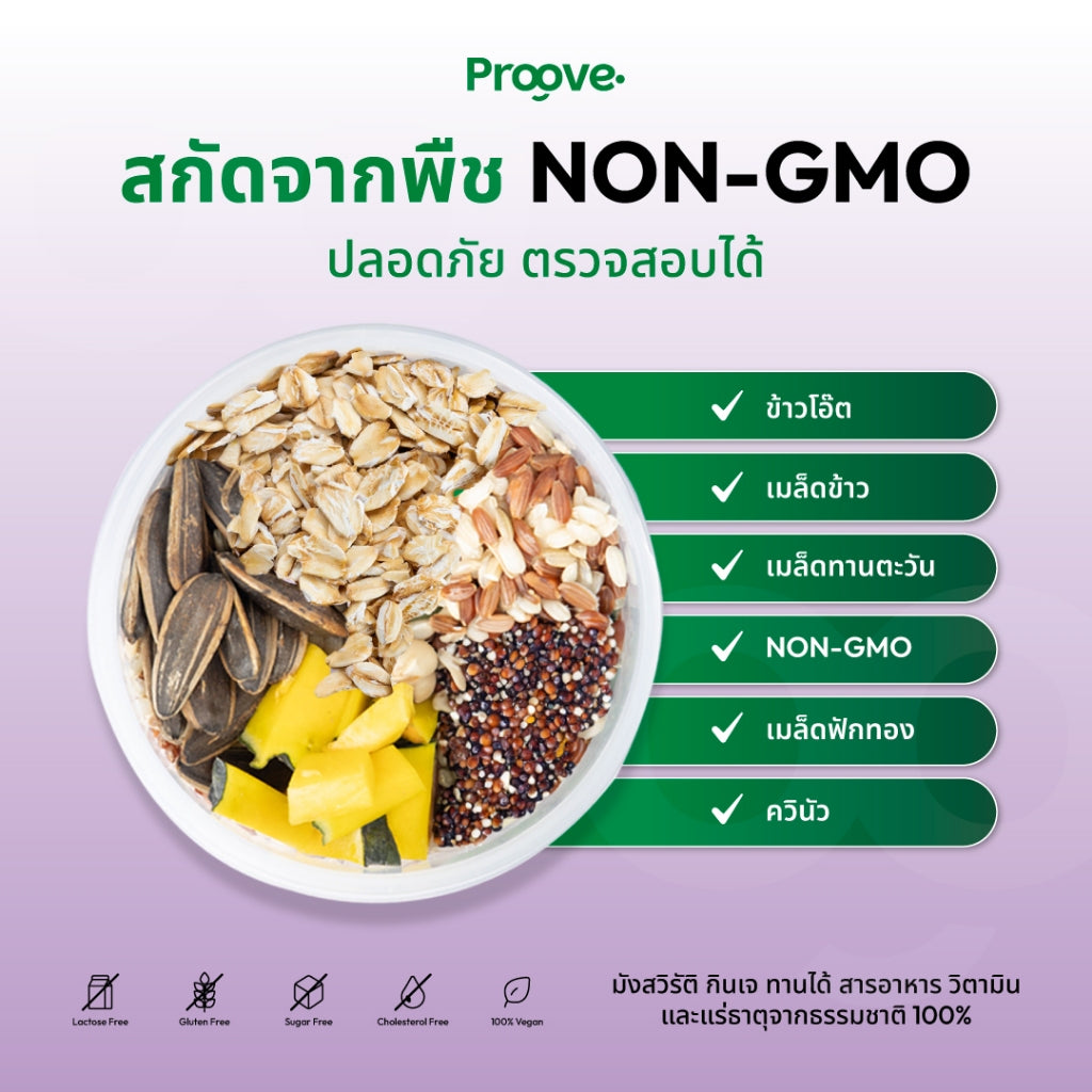 (แถมProteinCrunch) Proove โปรตีนพืช ขนาดสุดคุ้ม! 30 servings รส MIXED BERRIES