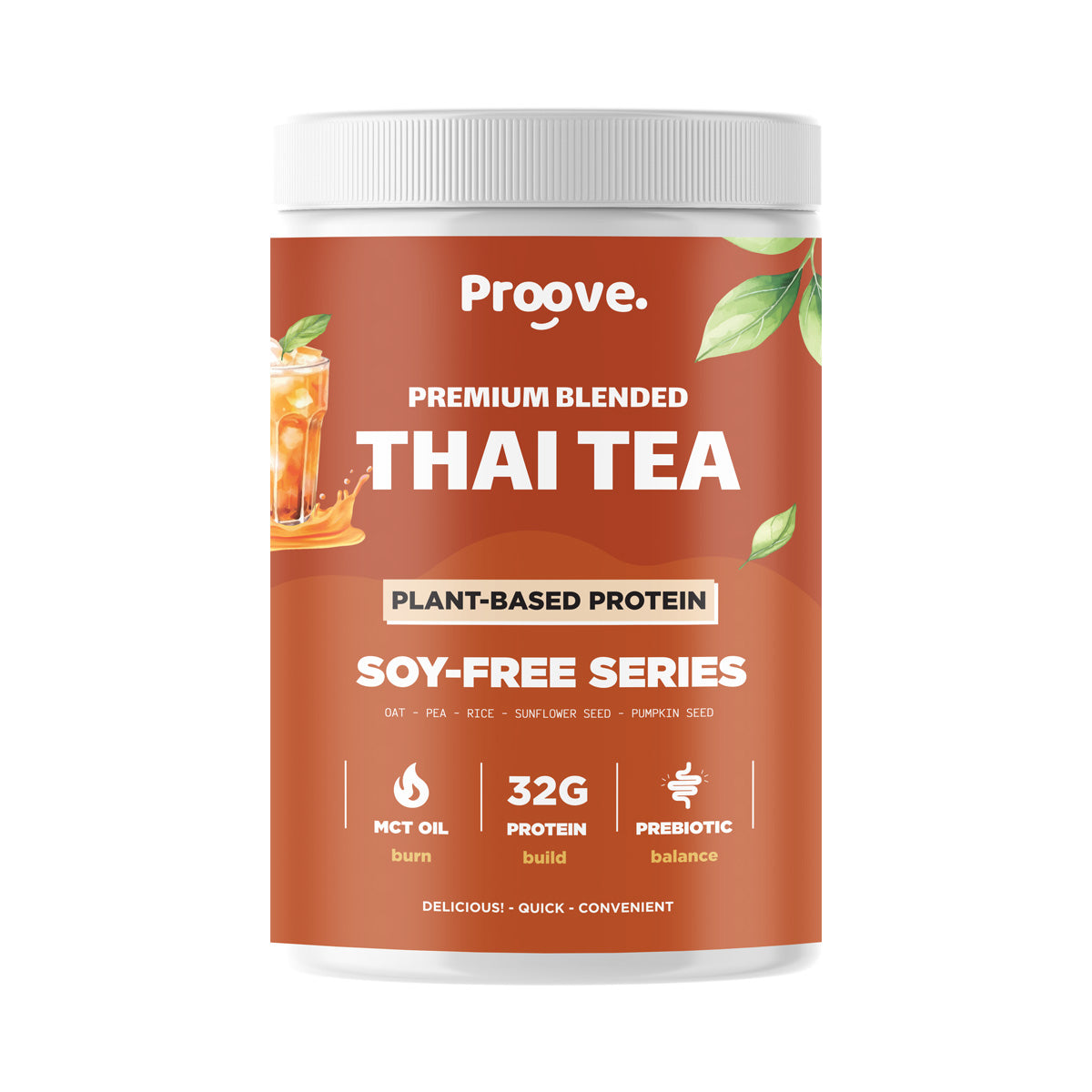 Proove โปรตีนพืช ช่วยเผาผลาญ อร่อย ดื่มง่าย รสชาไทย โปรตีนสูง ไม่มีน้ำตาล แคลต่ำ